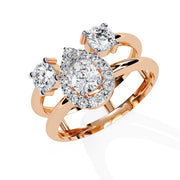 Minimalist Double Diamond Ring