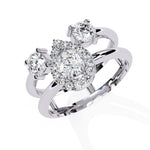 Minimalist Double Diamond Ring
