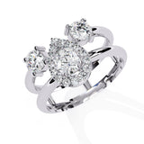 Minimalist Double Diamond Ring