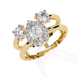 Minimalist Double Diamond Ring
