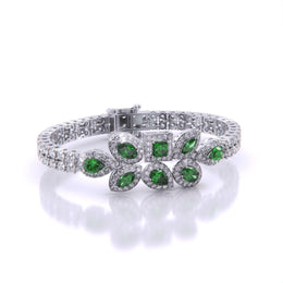 Green Glow Diamond Bracelet