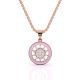 Blooming Lavender Diamond Pendant