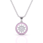 Blooming Lavender Diamond Pendant