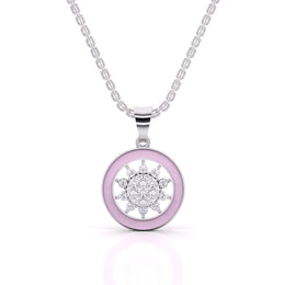 Blooming Lavender Diamond Pendant