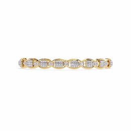 Minimalist Pave Diamond Chain Bracelet