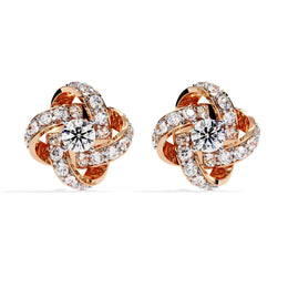 Twirl Shine Diamond Studs