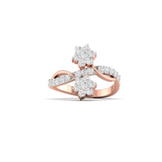 Diamond Floral Cluster Ring