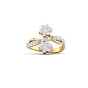Diamond Floral Cluster Ring