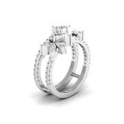 1.36 Carat Starlet Spark Diamond Ring
