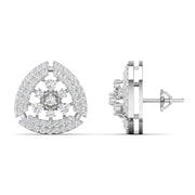 Brilliant Diamond Cluster Earrings