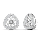 Brilliant Diamond Cluster Earrings