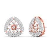 Brilliant Diamond Cluster Earrings