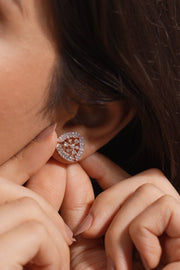 Brilliant Diamond Cluster Earrings