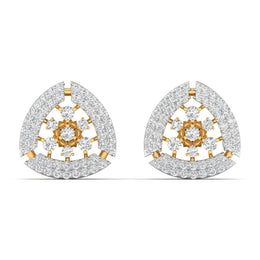 Brilliant Diamond Cluster Earrings