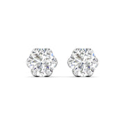 2 Carat Each Rosette Diamond Studs