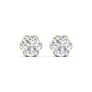 2 Carat Each Rosette Diamond Studs