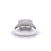 Brisa Square Halo Dimaond Ring