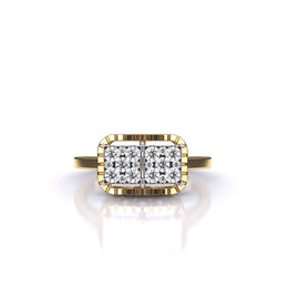 Brisa Square Halo Dimaond Ring