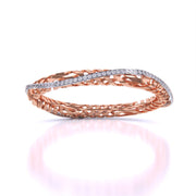 Carol Trellis Diamonds Bangle Pair