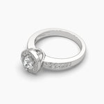 Round Casual Solitaire Diamond Ring