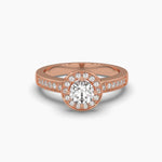 Round Casual Solitaire Diamond Ring