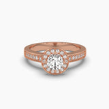Round Casual Solitaire Diamond Ring