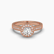 Round Casual Solitaire Diamond Ring