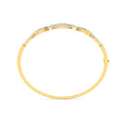 Oval Pattern Diamond Bangle