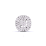 Centre 1 Carat Each Layered Diamond Earrings