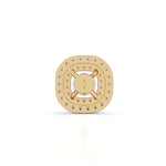 Centre 1 Carat Each Layered Diamond Earrings