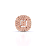 Centre 1 Carat Each Layered Diamond Earrings