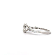 Solitaire Diamond & Marquise Side Diamonds Ring