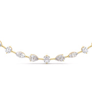 Solitaire Round & Fancy Shape Diamond Necklace