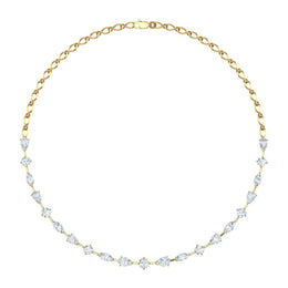Solitaire Round & Fancy Shape Diamond Necklace