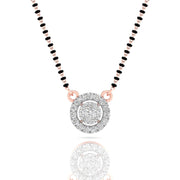Circle Diamond Mangalsutra Pendant