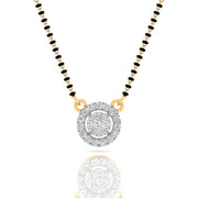 Circle Diamond Mangalsutra Pendant