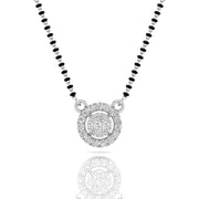 Circle Diamond Mangalsutra Pendant