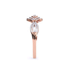Intricate Wave Design Round Diamond Bangle