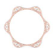 Intricately Lab Grown Diamond Bangle Pair