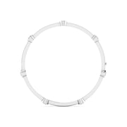 Bezel Set Cluster Diamond Bangle
