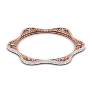 Intricately Lab Grown Diamond Bangle Pair