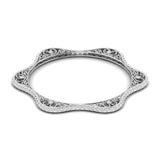 Intricately Lab Grown Diamond Bangle Pair
