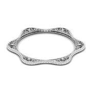 Intricately Lab Grown Diamond Bangle Pair
