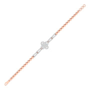 Clove Motif Diamond Chain Bracelet