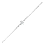 Clove Motif Diamond Chain Bracelet