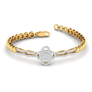 Clove Motif Diamond Chain Bracelet