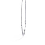 Tennis Necklace with Dangling Stones