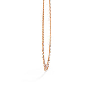 Tennis Necklace with Dangling Stones