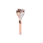 Classic Floral Design With Small Diamond's Bangle