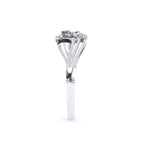 Classic Floral Design With Small Diamond's Bangle
